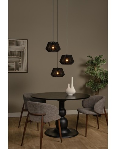 Lucide JESSICA Suspension Diam. 35,5 cm 3xE27 Noir | Deko Light