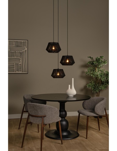 Suspension Diam. 35,5 cm 3xE27 60 W  Dimmable Noir - Lucide - Jessica