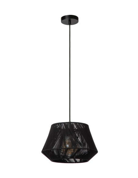 Suspension Led Diam. 30 cm 1xE27 60 W Dimmable Noir- Lucide - Jessica
