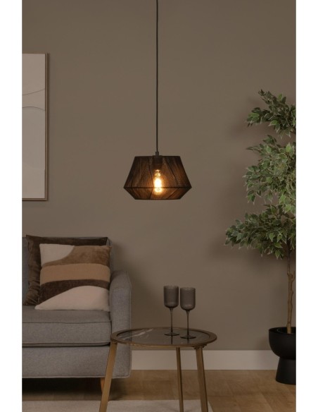 Lucide JESSICA Suspension Diam. 30 cm 1xE27 Noir | Deko Light