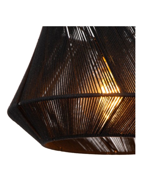 Lucide JESSICA Suspension Diam. 30 cm 1xE27 Noir | Deko Light