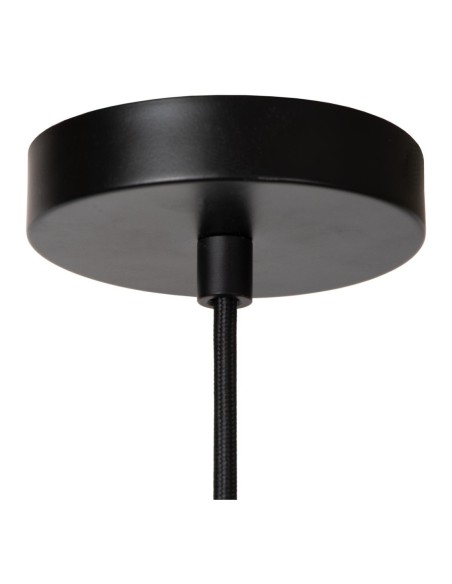 Suspension Led Diam. 30 cm 1xE27 60 W Dimmable Noir- Lucide - Jessica