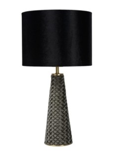 Lampe de table Diam. 25 cm 1xE27 60W Noir et Gris - Lucide - Extravaganza Velevet 2