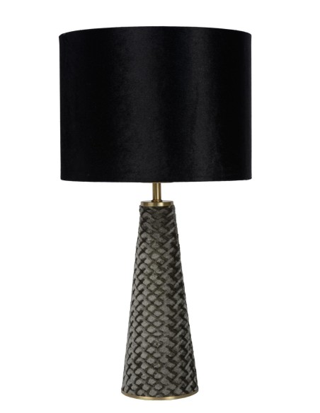 Lucide EXTRAVAGANZA VELVET Lampe de table Diam. 25 cm 1xE27 Noir | Deko Light