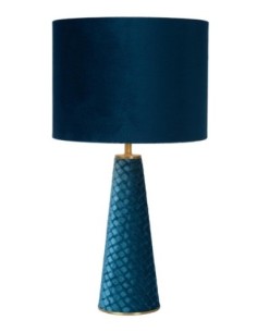 Lampe de table Diam. 25 cm 1xE27 60W Turquoise - Lucide - Extravaganza Velvet 2