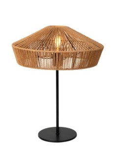 Lampe de table Diam. 40 cm 1xE27 60W Dimmable Naturel - Lucide - Yunkai