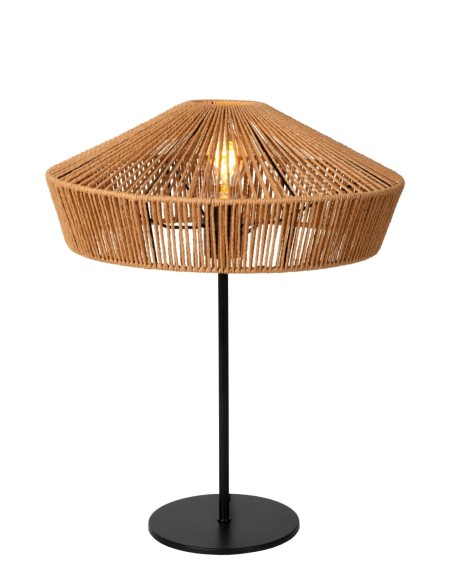 Lampe de table Diam. 40 cm 1xE27 60W Dimmable Naturel - Lucide - Yunkai