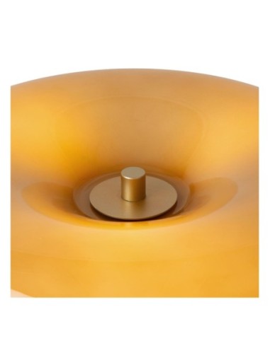 Sentino de Lucide - lampe de table en verre et métal couleur laiton