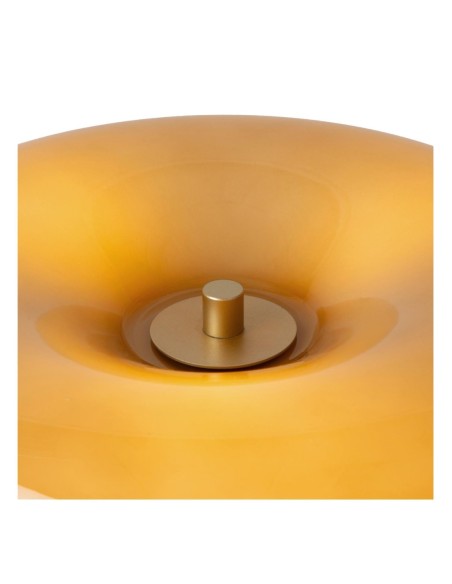 Sentino de Lucide - lampe de table en verre et métal couleur laiton