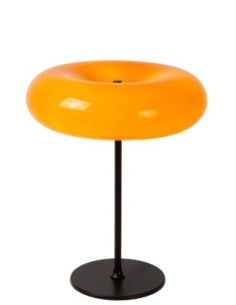 Lampe de table verre et métal  orange - Lucide - Sentino