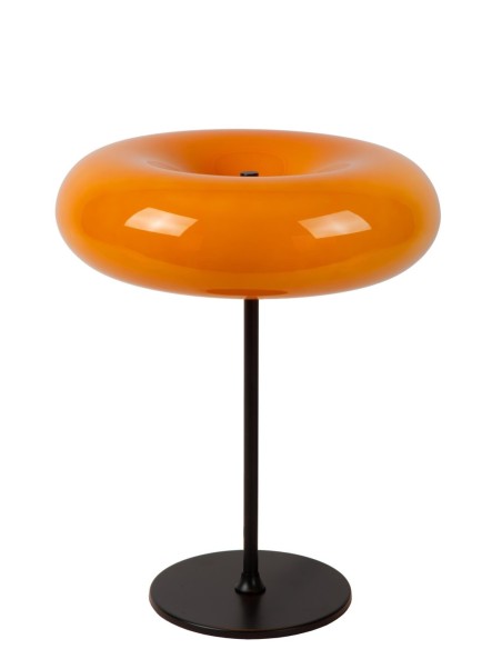 Lucide - Sentino - Lampe de table verre et métal  orange