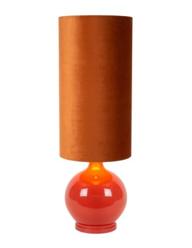 Lampadaire Diam. 34 cm 1xE27 60W Verre Orange - Lucide - Esterad