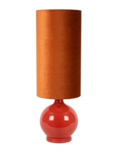 Lampadaire Diam. 34 cm 1xE27 60W Verre Orange - Lucide - Esterad 2