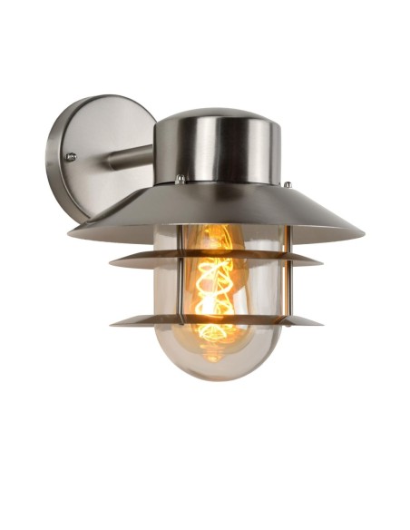 Applique murale extérieur 60 W 1xE27 IP44 Chrome Depoli - ZICO - Lucide