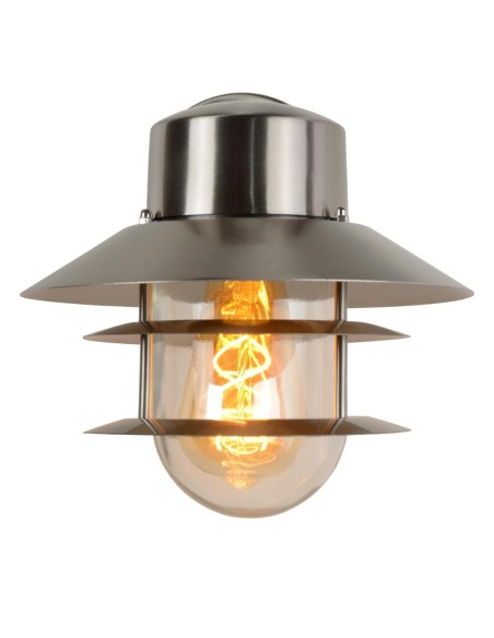 Applique murale extérieur 60 W 1xE27 IP44 Chrome Depoli - ZICO - Lucide