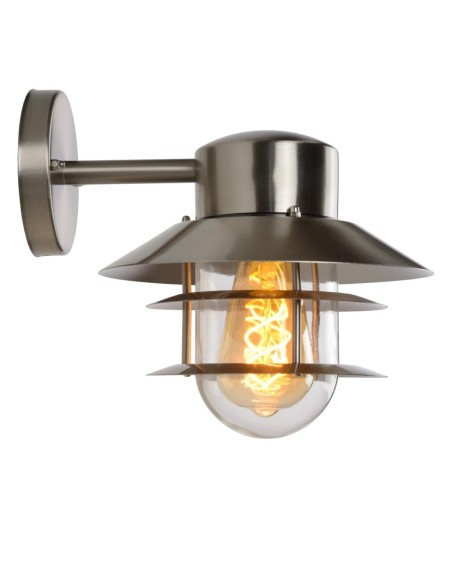 Applique murale extérieur 60 W 1xE27 IP44 Chrome Depoli - ZICO - Lucide