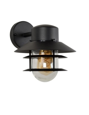 Applique murale extérieur 60W 1xE27 IP44 Noir - ZICO - Lucide