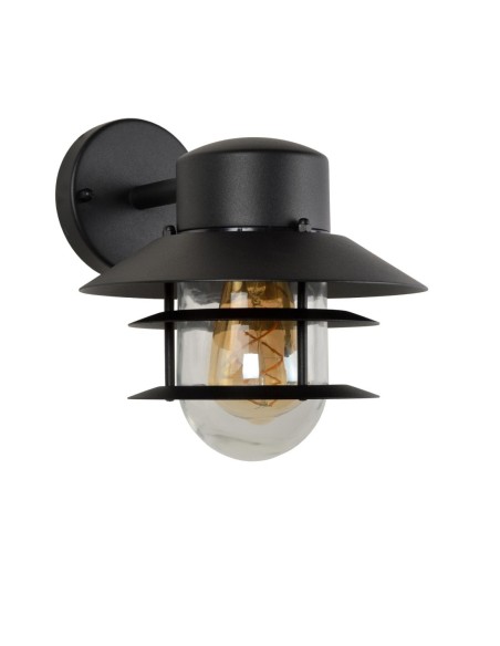 Applique murale extérieur 60W 1xE27 IP44 Noir - ZICO - Lucide