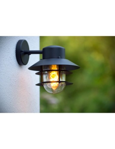 Applique murale extérieur 60W 1xE27 IP44 Noir - ZICO - Lucide
