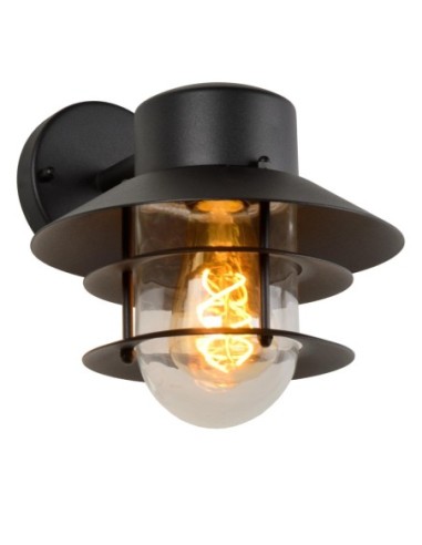 Applique murale extérieur 60W 1xE27 IP44 Noir - ZICO - Lucide