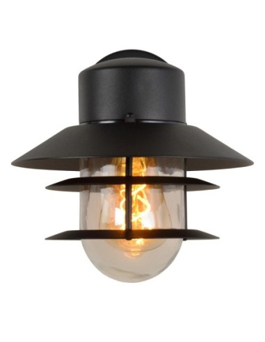 Applique murale extérieur 60W 1xE27 IP44 Noir - ZICO - Lucide