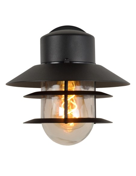 Applique murale extérieur 60W 1xE27 IP44 Noir - ZICO - Lucide