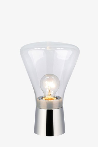 Lampe de table  verre et métal chromé Jack - Markslöjd Leluminaireled.com