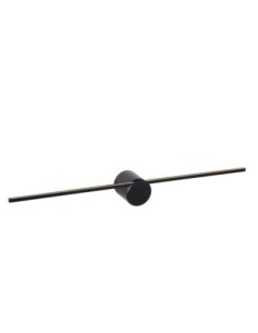 Applique murale Salle de bains LED 1x6W 2700K IP44 Noire - Lucide - Mizar