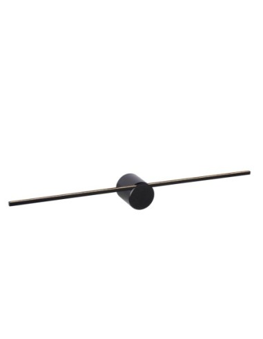 Applique murale Salle de bains LED 1x6W 2700K IP44 Noire - Lucide - Mizar
