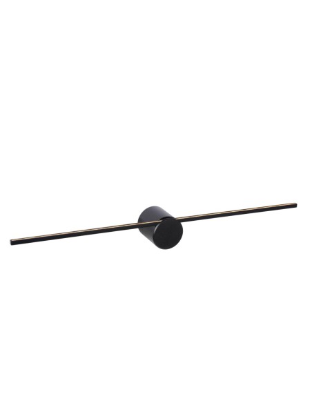 Applique murale Salle de bains LED 1x6W 2700K IP44 Noire - Lucide - Mizar