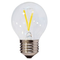 Ampoule déco filament LED dimmable E27 CALOTTE 250 lumens en verre doré  Ø9.5cm - Keria et Laurie Lumière