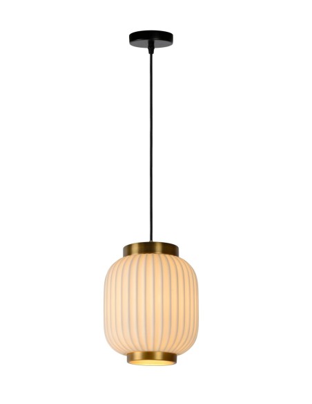Lucide GOSSE Suspension Diam. 19,5 cm 1xE27 Blanc | Deko Light