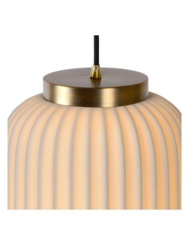 Lucide GOSSE Suspension Diam. 19,5 cm 1xE27 Blanc | Deko Light