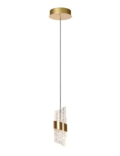 Suspension Diam. 13 cm LED 1x9W 2700K Or Mat / Laiton - Lucide - Kligande