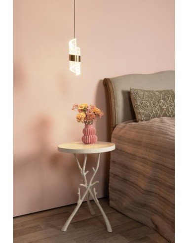 Suspension Diam. 13 cm LED 1x9W 2700K Or Mat / Laiton - Lucide - Kligande