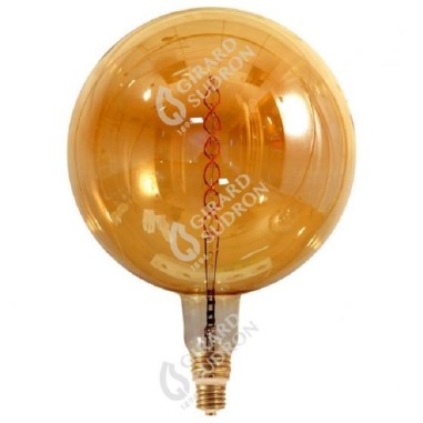 Ampoule Led géante  à filament Twisted Globe E40 G380 - Girard-Sudron 