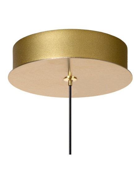 Lucide KLIGANDE Suspension Diam. 13 cm LED 1x9W 2700K Or Mat / Laiton | Deko Light