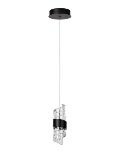 Suspension Diam. 13 cm LED 1x9W 2700K 700LM Noir - Lucide - Kligande