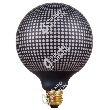 Ampoule décorative Led dimmable forme globe  E27  motifs pointillés - Girard-Sudron 