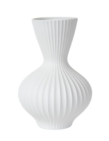 Momoro de Lucide - lampe de table porcelaine blanche culot E14