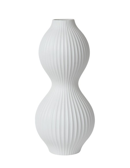 Momoro de Lucide - Lampe de table porcelaine blanche - ampoule E14