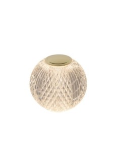 Lampe de table Lucide CINTRA LED rechargeable compacte transparente