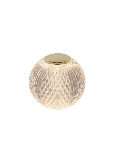 Lampe de table Lucide CINTRA LED rechargeable compacte transparente