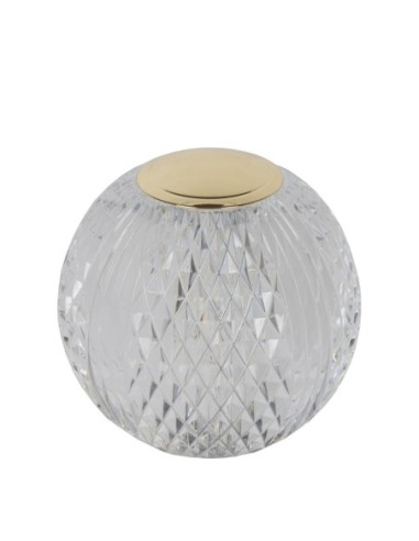 Lampe Lucide CINTRA allumée sur table ambiance lumière chaude 2700K