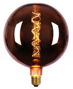 Ampoule géante  à filament cuivrée forme globe - Girard-Sudron 