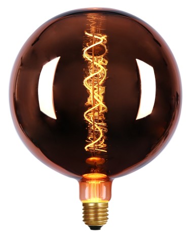 Ampoule géante  à filament cuivrée forme globe - Girard-Sudron Leluminaireled.com