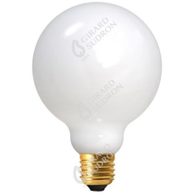 Ampoule 7 W globe filament opaline E27 diamètre 9,5 cm - Girard-Sudron 