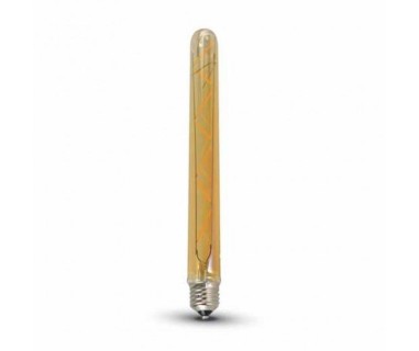 Ampoule Led ambrée  tubulaire à filament E27 7 W blanc chaud - Luminance 