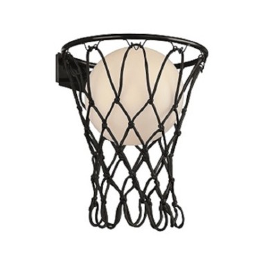 Applique murale Led intérieure noire Basketball - Mantra 