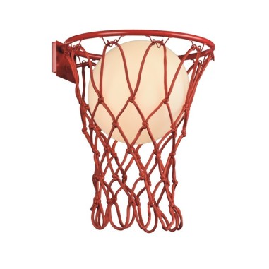 Applique murale Led intérieure rouge Basketball - Mantra 